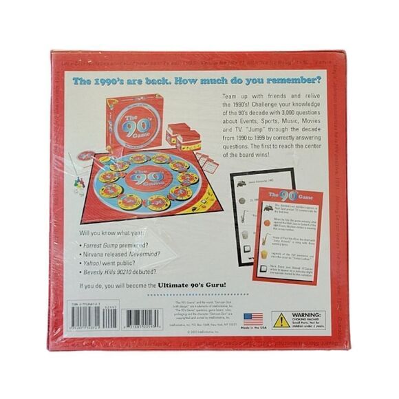 The 90's Game By Intellinitiative New Factory Sealed - Picture 3 of 5